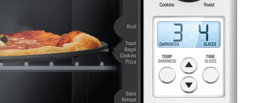 Breville BOV450XL Mini Smart Countertop Oven and Toaster Oven, Small, Brushed Stainless Steel