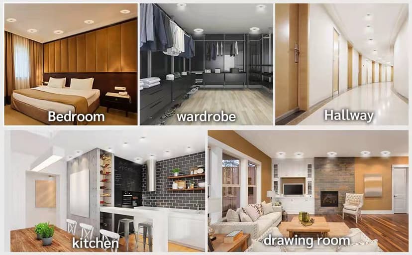 16 Pack Led Recessed Light 4 Inch,Adjustable Eyeball Gimbal, LED Recessed Lighting with Junction Box 9 Watts 750Lm Dimmable Ceiling Light ETL Listed (2700K/3000K/3500K/4000K/5000K Option)