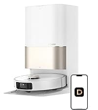 DREAME X50 Ultra Complete Robot Vacuum and Mop with Auto-Empty and Mop Self-Cleaning, 20,000Pa Suction, Obstacle Avoidance and 360° Navigation, Corner to Edge Deep Cleaning, Detangling Brush (White)