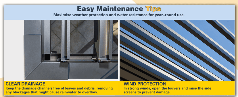 MELLCOM 10x20FT Louvered Pergola with 6 Pull-Down Screens, Aluminum Pergola with Adjustable Rainproof, Dark Gray