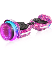 Scooter, Bluetooth Speakers and LED Light-Up Wheels, APP Control, Dual 250W Motors, 8.5 mph Max Speed & 8.5 Miles Max Range, Gifts for Kids Adults Girls Boys