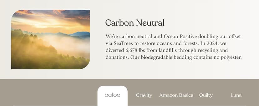 Baloo Weighted Blanket for Adults 12 lb Throw (Pebble White, 42"x72") | Cool & 100% Cotton | Machine Washable & Dryer Safe | Glass Microbead Fill