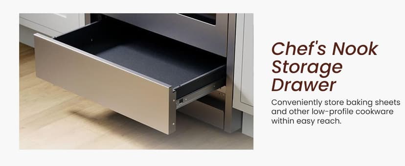 RRG361TS 36" Gas Range, 5 Sealed Burners, 4.3 cu. Ft. Capacity, Freestanding Slide-in Convection Oven, Easy Reach Racks, Clock and Timer, Stainless Steel