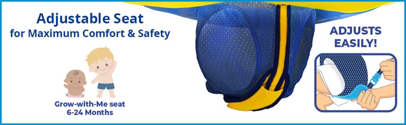 SwimSchool Infant Baby Pool Floats, Free Swimming, Super Buoyant – Ages 6-24 Months – Multiple Colors/Styles – Adjustable Canopies and Seats, Splash & Play Baby Floaties