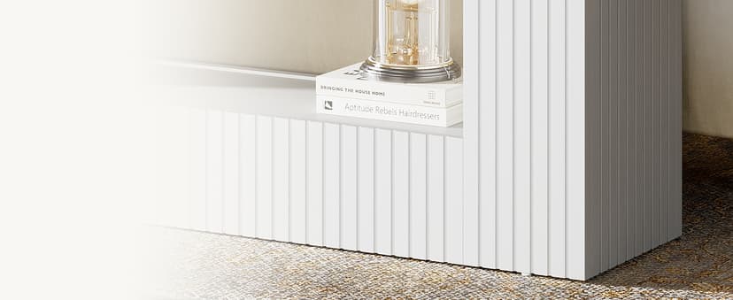 Tribesigns Modern Console Table, 55-Inch Wood Entryway Table with Storage, Narrow Long Sofa Table Behind Couch Table for Living Room, Foyer, Hallway, White