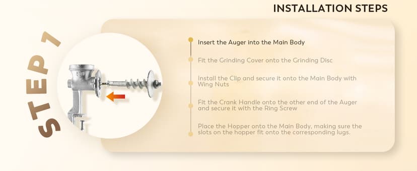 Moongiantgo Corn Grinder Cast Iron, Hand Crank Grain Mill with Large Hopper & Table Clamp, for Manual Crushing Barley Wheat Berries Coffee Chickpeas Seeds Pepper Dried Beans Animals Feed Home Brewing