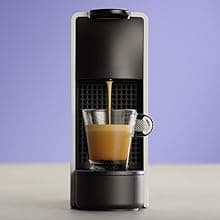 Nespresso Essenza Mini Espresso Machine by Breville with Milk Frother,20.3 fl oz, Piano Black