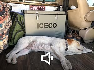 ICECO VL45 Portable Refrigerator with Battery, 47Qt/45L 12 Volt Refrigerator with SECOP, 0°-50°F 12v Fridge Freezer, 12/24VDC 110-240VAC, Electric Cooler for Car, RV, Camping| With 250Wh Battery