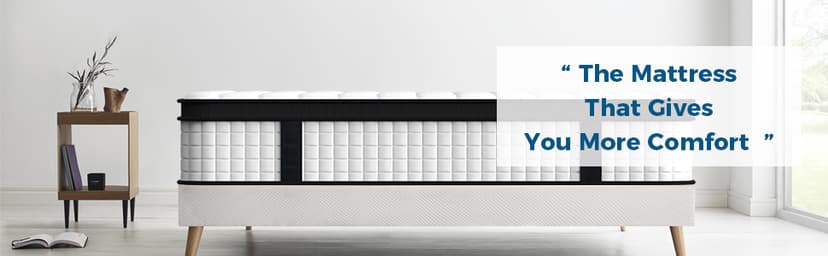 Inofia Twin Mattress, 10 Inch Hybrid Innerspring Single Mattress Cool Twin Bed Supportive & Pressure Relief, Breathable Soft Knitted Fabric Cover, Medium Firmness