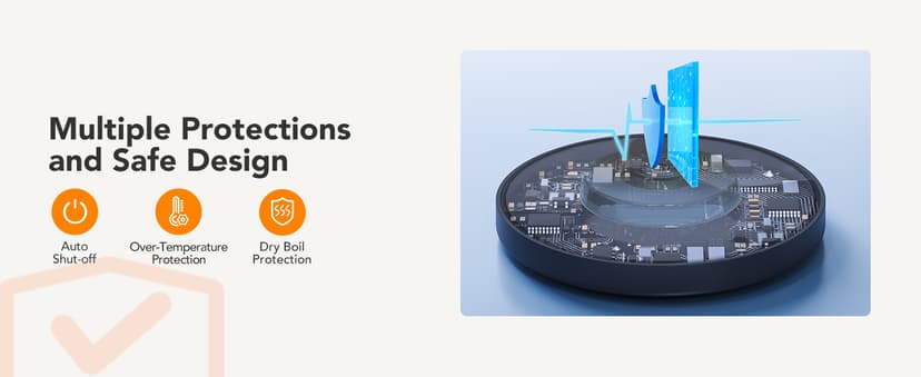 GoveeLife Smart Kettle Temperature Control 1.7L, 1500w WiFi Tea Kettle Electric with LED Indicator Lights, Remotely Control, 2H Keep Warm, 4 Presets Hot Water Boiler for Tea & Coffee & DIY