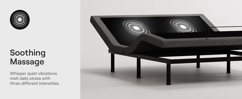 Nectar Premier Adjustable Base - Queen - Head & Foot Incline - Wireless Remote with Memory- 3 Massage Settings - 4 USB Ports - Anti-Snore & Zero Gravity