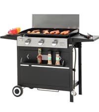 Sophia & William 6-Burner Propane Gas BBQ Grill with Side Burner & Porcelain-Enameled Cast Iron Grates, Stainless Steel Barbecue Grills Outdoor Cooking for Outside, 665 SQ.IN. Cooking Area, 65,800BTU