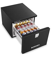 BODEGACOOLER 12 Volt Car Refrigerator, 79QT(75L) IPX4 Waterproof Electric Cooler, RV Car Fridge Dual Zone APP Control with 12/24V DC 110-240V AC, -4℉~68℉, Portable Freezer for Truck RV Camping, Travel