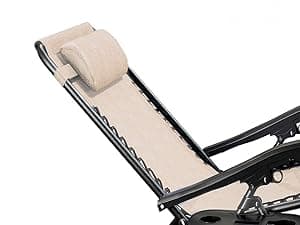 Nestl Zero Gravity Chairs Set of 2, Patio Lounge Chair Outdoor with Pillows & Cup Holder Trays, Adjustable Steel Mesh Reclining Camping Chair, Folding Patio Lawn Chair for Deck, Beach, Yard - Black