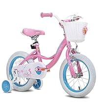 JOYSTAR Unicorn Kids Bike for Girls Ages 2-9 Years Old, 12 14 16 18 Inch Kids Bike with Training Wheels, Doll Seat, Streamers and Basket, Toddler Girls Bike, Multiple Colors