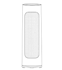 Outdoor Electric Patio Heater, Haimmy 42in Infrared Heater with Remote, 9 Heat Levels, 9H Timers, 1500W Instant Heating, Safety Lock, Tip-Over & Overheat Protection, IPX5 Waterproof Tower Space Heater