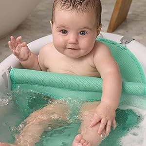 Frida Baby 4-in-1 Grow-with-Me Baby Bathtub, Baby Tub for Newborns to Toddler with Removable Bath Seat & Backrest for Bath Support in Tub