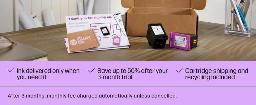 HP DeskJet 4155e Wireless Color Inkjet Printer, Print, scan, copy, Easy setup, Mobile printing, Best-for home, 3 month Instant Ink trial included, white