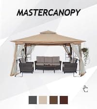 MASTERCANOPY 12’ X 16’ Louvered Pergola Outdoor Aluminum Patio Pergola with Adjustable Roof for Deck Backyard Garden (Black)