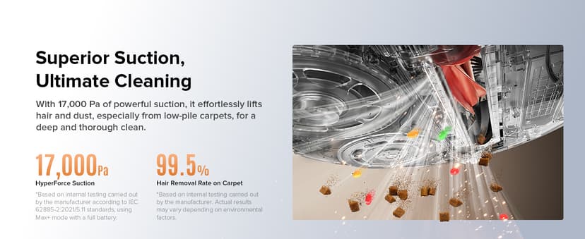 roborock Qrevo Edge S5A Robot Vacuum and Mop, 17,000Pa, Zero-Tangling, DuoDivide Main Brush, FlexiArm Side Brush, Hot Water Mop Washing & Self-Cleaning, Warm Air Drying, Self-Emptying, Black