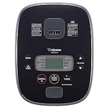 Zojirushi NW-QAC10 5.5-Cup Capacity Flat-Top Induction Cooker and Warmer with Custom Cooking Pan, Double Non-Stick Coating for Easy Clean-Up (Black)