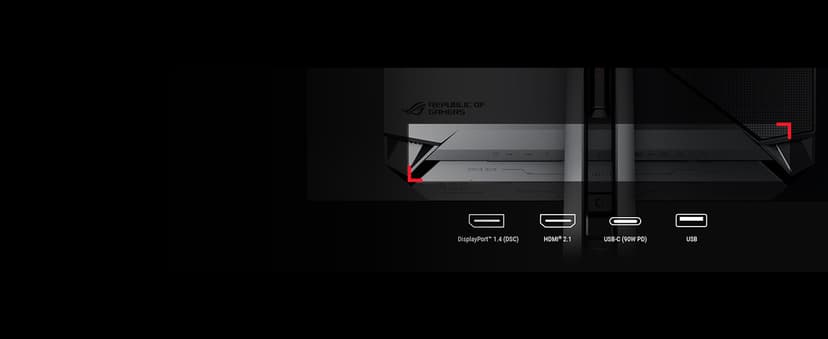 ASUS ROG Swift 32” 4K OLED Gaming Monitor (PG32UCDM) - UHD (3840 x 2160), QD-OLED, 240Hz, 0.03ms, G-SYNC Compatible, Custom Heatsink, Graphene Film, 99% DCI-P3, True 10-bit, 90W USB-C