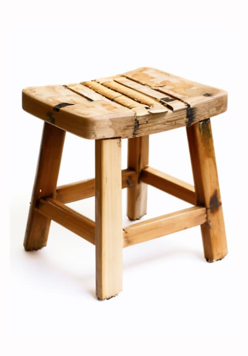 Waterproof Corner Shower Stool - Brown Waterproof Shower Bench for Shaving Legs & to Sit On - Easily Assembled Corner Bench & Shelf - Restroom Organizer - Bathroom Stool