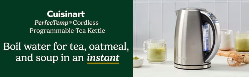 Cuisinart 1.7-Liter Stainless Steel Cordless Electric Kettle with 6 Preset Temperatures