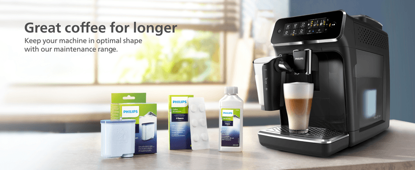 Philips 3200 Series Fully Automatic Espresso Machine, LatteGo Milk Frother, 5 Coffee Varieties, Intuitive Touch Display, 100% Ceramic Grinder, AquaClean Filter, My Coffee Choice, Black (EP3241/54)