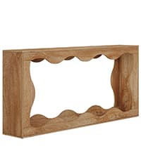 Tribesigns 63-Inch Long Console Table, Wooden Rectangular Sofa Table Behind The Couch, Farmhouse Entryway Table for Entrance, Hallway, Living Room (Natural)