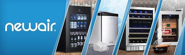 Newair Silver Countertop Ice Maker Machine, Compact Automatic Ice Maker, Cubes Ready in Under 15 Minutes, Portable Ice Cube Maker, Perfect for Home/Kitchen/Office/Bar