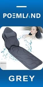 Extra Thick Large Bath Pillow with Neck,Back,Head Support for Bathtub, Spa, Soaking Gray(19''x15'')