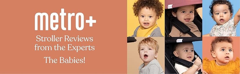 Ergobaby Metro+ Compact Baby Stroller, Lightweight Umbrella Stroller Folds Down for Overhead Airplane Storage (Carries up to 50 lbs), Car Seat Compatible, Slate Grey