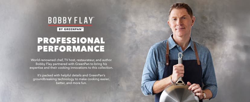 GreenPan x Bobby Flay 10 Piece Stainless Steel Cookware Set, Tri-Ply Multiclad Pots & Pans, Professional Grade, Oven & Broiler Safe to 600°F, Dishwasher Safe, Durable, Induction Compatible, Silver