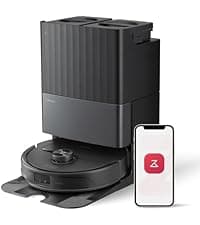 roborock QV 35S Robot Vacuum and Mop, All-in-one Vacuum Cleaner, 10,000Pa Powerful Suction, Self Emptying & Refilling, Self Mop Washing & Air Drying, Anti-Tangle Brushes for Home, Pet Hairs, Black