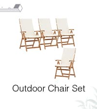 OC Orange-Casual Stackable Patio Dining Chairs Set of 4, Outdoor Acacia Wooden Chairs w/Armrest & Removeable Fabric Cushion, for Porch, Backyard, Garden, Indoor, Beige