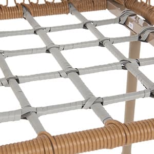 FDW 3-Piece Outdoor Furniture Modern Patio Bistro Set Rattan Conversation Set Wicker Patio Furniture Set with 2 Chairs Coffee Table Cushions Lumbar Pillows for Patio Outdoor Backyard Porch, White