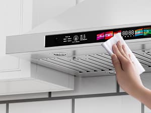 BRANO 30-inch Wall Mount Range Hood 900 CFM with Voice/Gesture/Touch Control, Stainless Steel Kitchen Hood Vent with 4 Speed Exhaust Fan, LED Adjustable Lights, Memory Mode