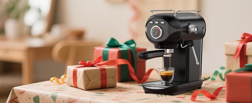 Espresso Machine, 20 BAR Pump Temperature Control, Compact Espresso Maker with Steam Milk Frother, Professional Coffee Makers for Home, Cappuccino, Latte, Gifts for Coffee Lover, Black