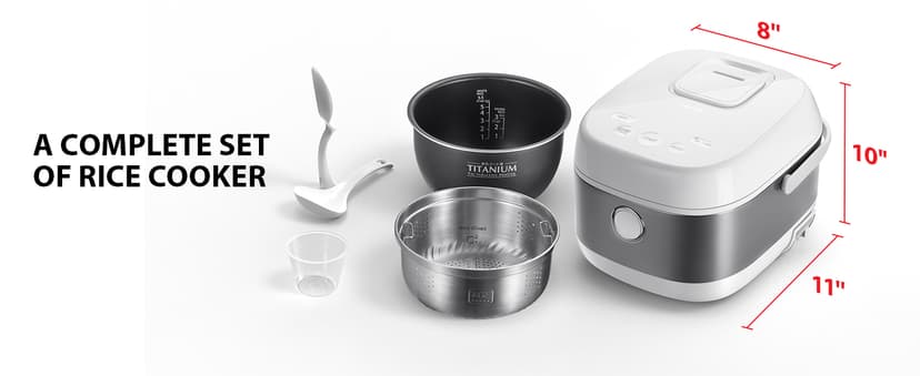 TOSHIBA Rice Cooker Induction Heating, Low Carb Rice Cooker Low Sugar Digital Steamer, 5.5 Cups Uncooked Japanese Rice Cooker, 8 Cooking Functions, 24H Timer & Auto Keep Warm