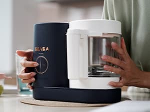 BEABA Babycook Neo Baby Food Maker | Non-Toxic Glass & Stainless Steel | Trusted by Celebrity Moms | Sustainable Baby Food Processor | Global Leader | 34 Servings in 20 Mins