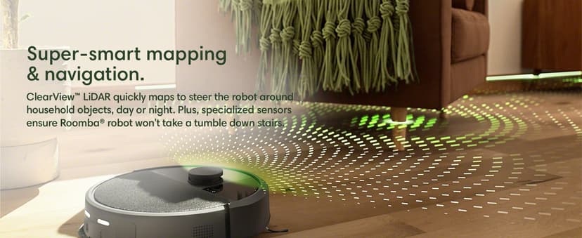 iRobot Roomba Plus 405 (G181) Combo Robot Vacuum & Mop with AutoWash Dock - Amazon Exclusive, Dual Spinning Mop Pads, Self-Empties for 75 Days, Intense Suction, Pad Washing & Drying, Pad-Lift, LiDAR
