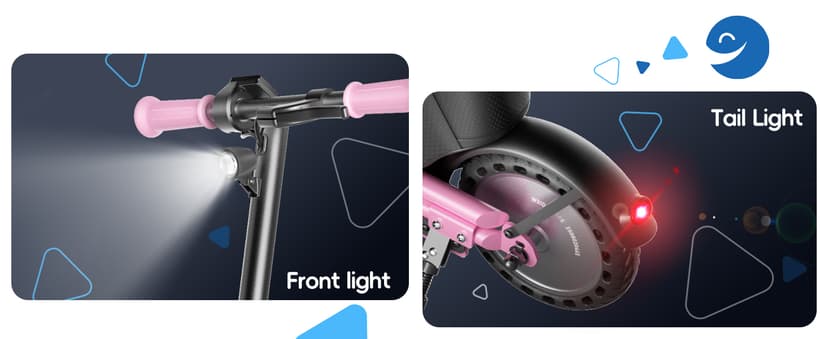 Hiboy JoyHaul Electric Scooter for Kids, Ages 4-10 – LED Neon Lights, 100W Brushless Motor, 56.16Wh Battery, Under-Seat Storage & Safety Brake