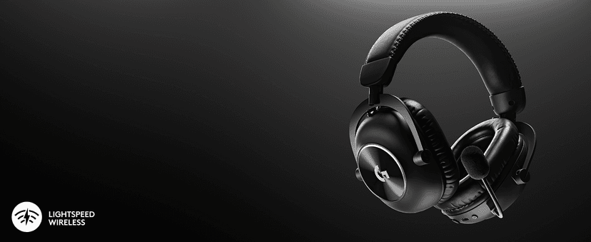 Logitech G PRO X 2 Lightspeed Wireless Gaming Headset: Wireless Gaming Headphones with Mic, 50mm Graphene Drivers, 2.02.0—7.1 Surround, Bluetooth/USB/3.5mm Aux, for PS4/PS5/PC/Nintendo Switch - Black