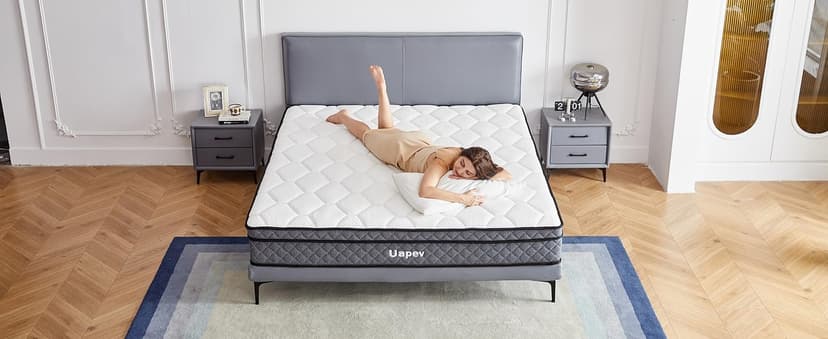 Queen Mattress,12inch Thickness in A Box,Memory Foam Hybrid,with Individual Pocket Spring for Motion Isolation & Silent Sleep,Pressure Relief,Plush Texture.