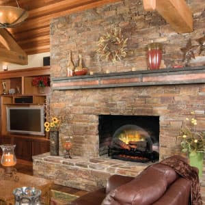 Dimplex Revillusion Electric Fireplace Log Insert - 20 Inch Faux Wooden Logs, Plug in Electric Heater; Remote Control Included - Supplemental Zone Heat | Model #RLG20