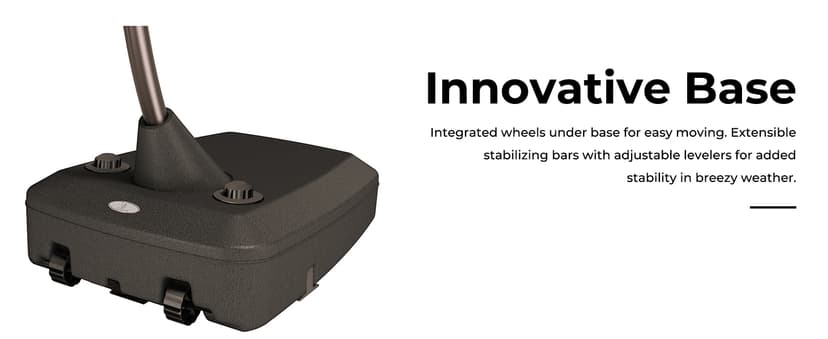 Grand patio 11FT Cantilever Umbrella with Base Outdoor Large Round Aluminum Offset Umbrella for Patio Garden Backyard (Champagne, 11 FT)