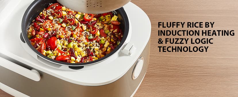 TOSHIBA Rice Cooker Induction Heating, Low Carb Rice Cooker Low Sugar Digital Steamer, 5.5 Cups Uncooked Japanese Rice Cooker, 8 Cooking Functions, 24H Timer & Auto Keep Warm