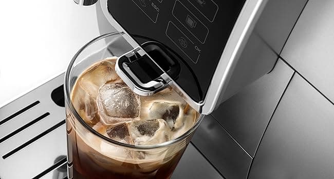 De'Longhi America Dinamica Fully Automatic Coffee and Espresso Machine with Premium Adjustable Frother, Stainless Steel, ECAM35025SB