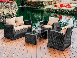 Nestl Zero Gravity Chairs Set of 2, Patio Lounge Chair Outdoor with Pillows & Cup Holder Trays, Adjustable Steel Mesh Reclining Camping Chair, Folding Patio Lawn Chair for Deck, Beach, Yard - Black